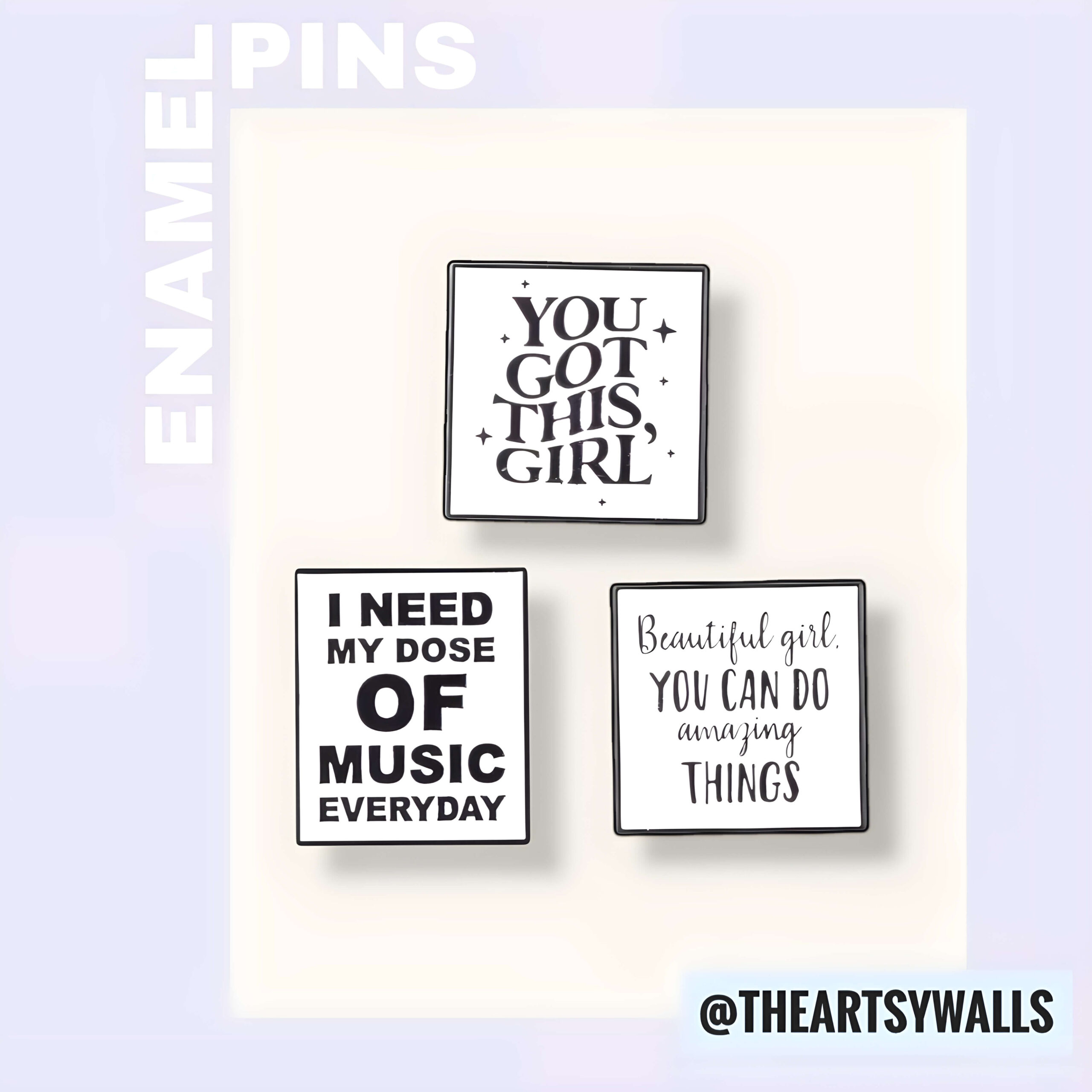 Girl Power Enamel Pins