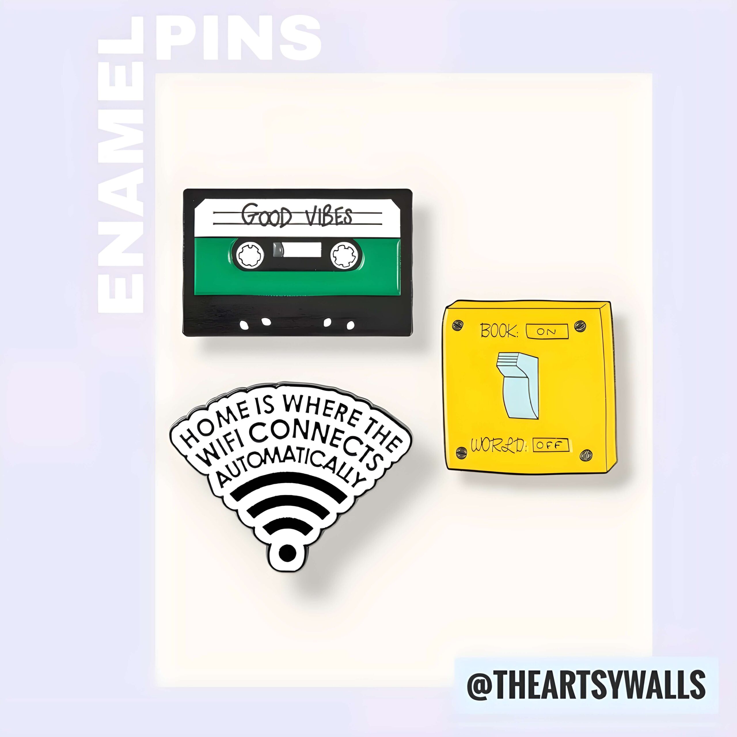 Good Vibes Enamel Pins