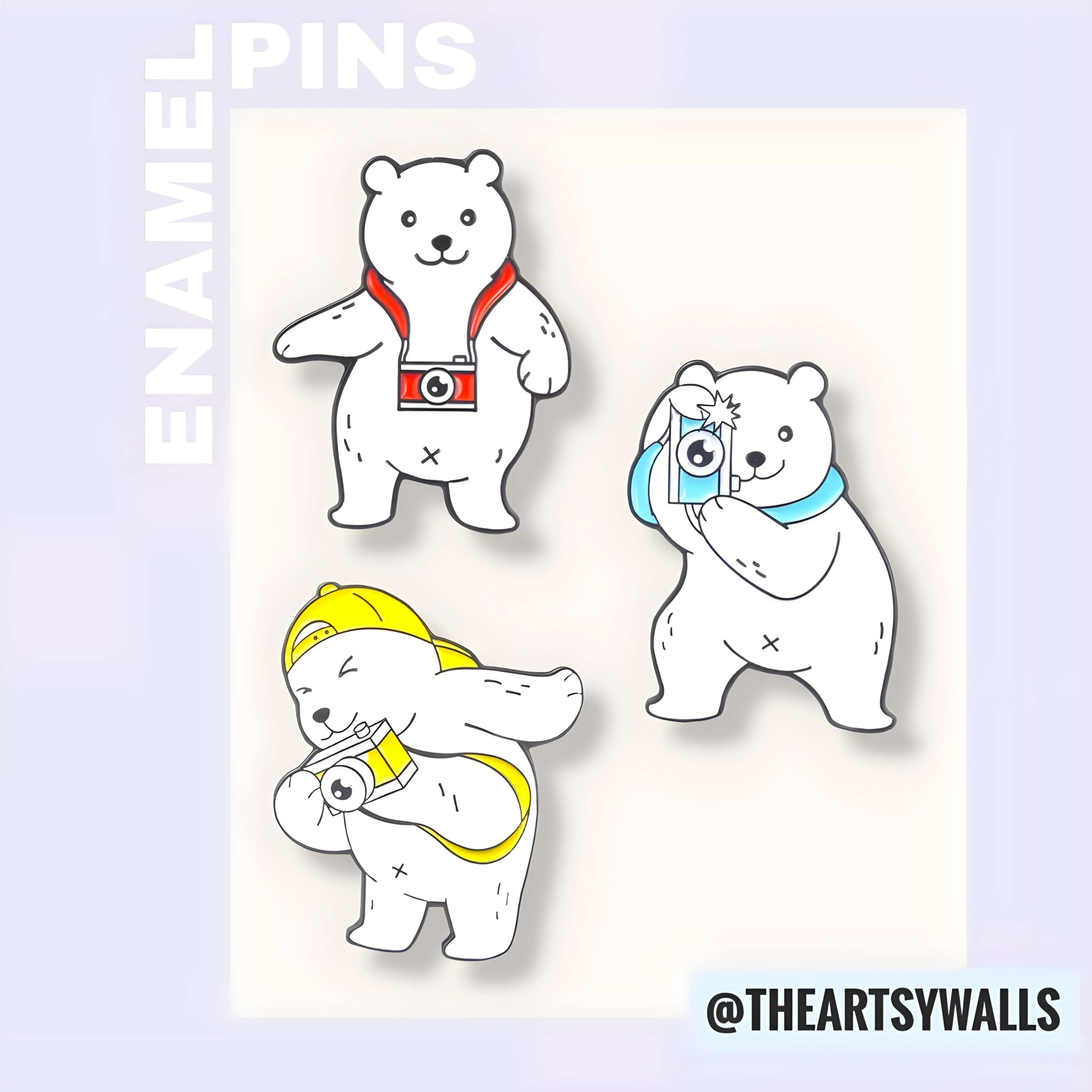 Ice Bear Enamel Pins
