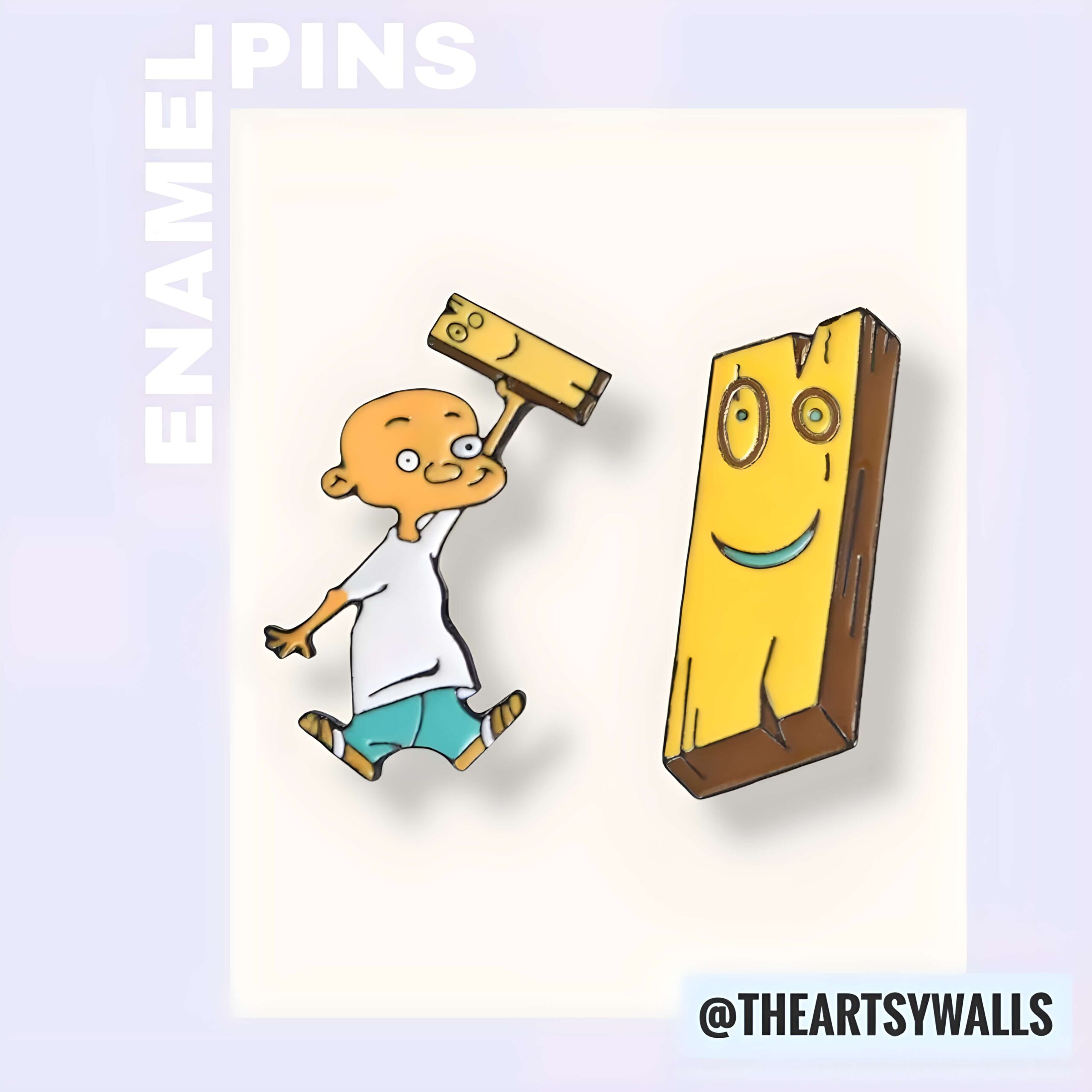 Jonny 2×4 Enamel Pins