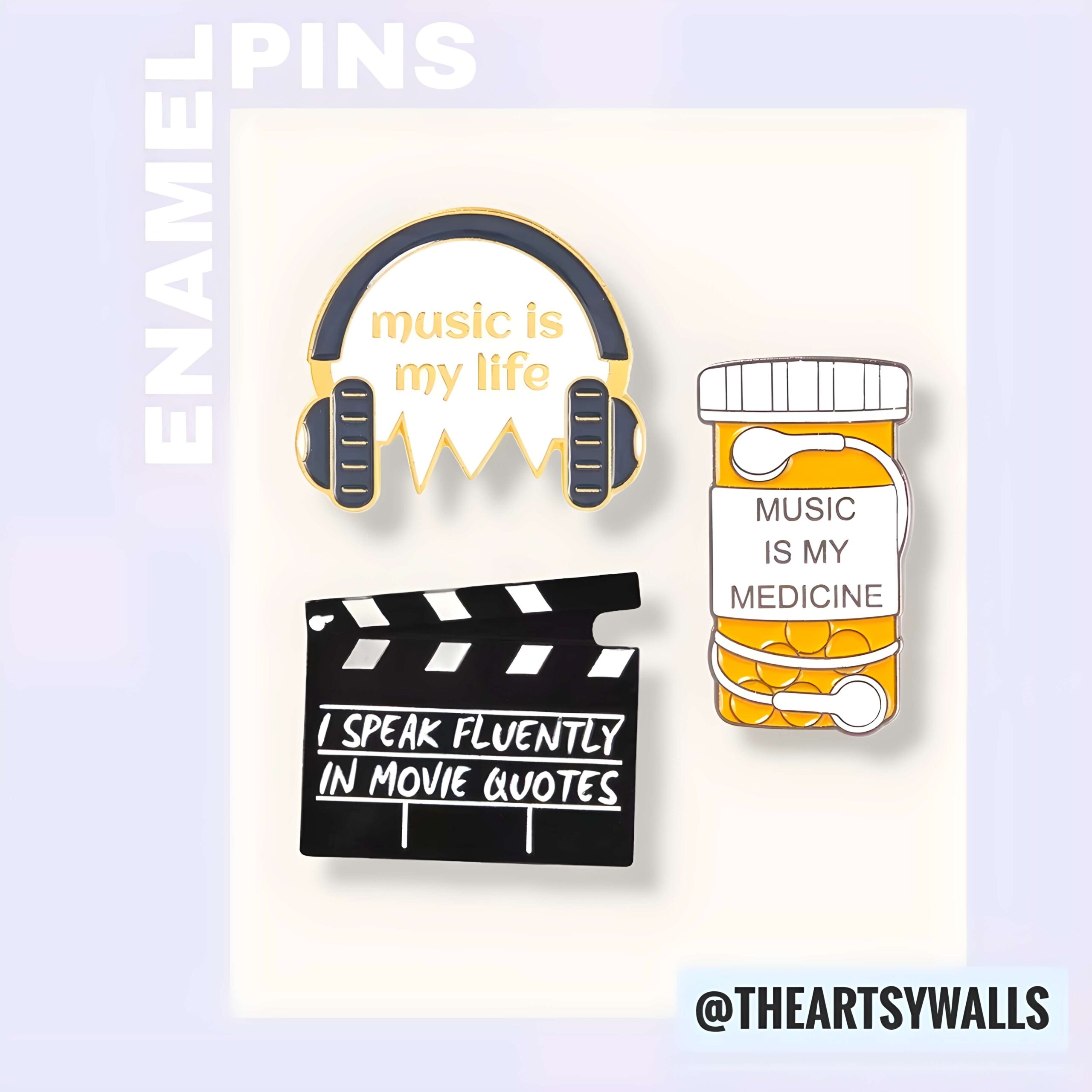 Music Enamel Pins