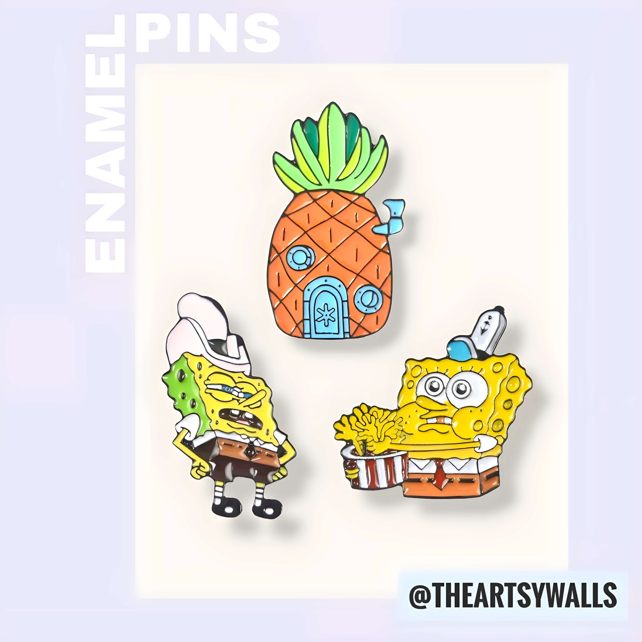 Spongebob Enamel Pins