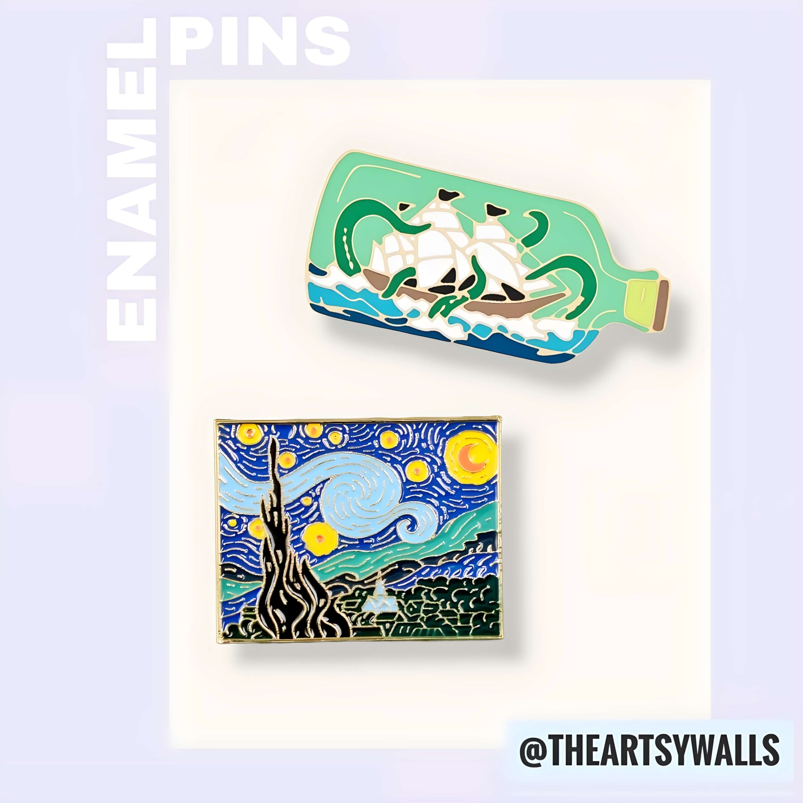 Starry Night Enamel Pins